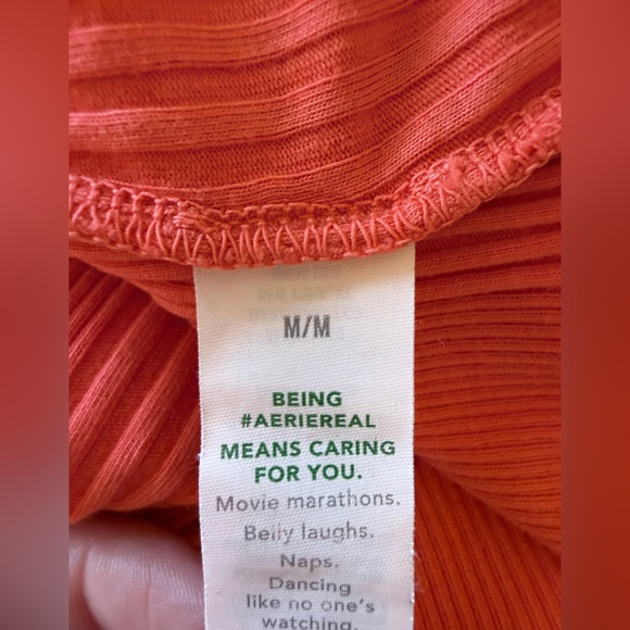 Aerie Road Trip Long Sleeve Henley Grunge Athleisure Elevated Basic Size Medium - Picture 7 of 9